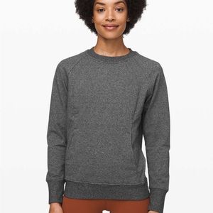 Lululemon Scuba Crew Pullover Sweatshirt
Heathered Black Gray